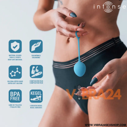 INTENSE - KIT BOLAS DE KEGEL CHARLI AZUL - VIBRA24 SEXSHOP