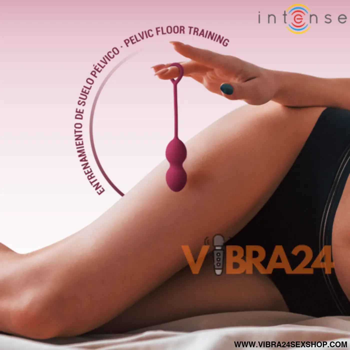 INTENSE - KIT CHARLI BOLA KEGEL BURGUNDY - VIBRA24 SEXSHOP