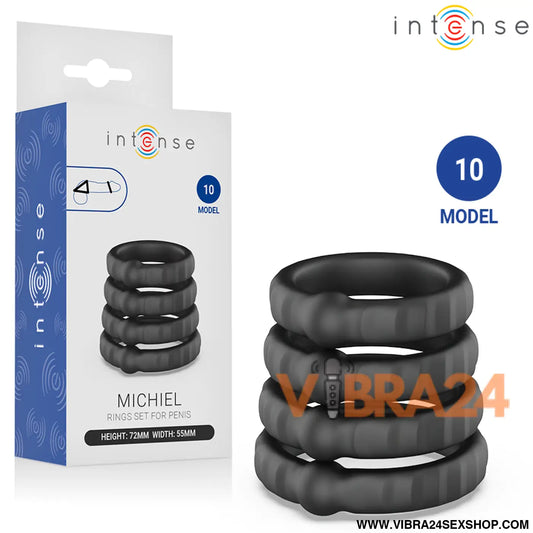 INTENSE - MICHIEL CONJUNTO DE 4 ANÉIS PENIANOS MODELO 10