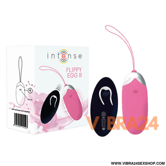 INTENSE - OVO VIBRANTE FLIPPY II COM CONTROLE REMOTO ROSA
