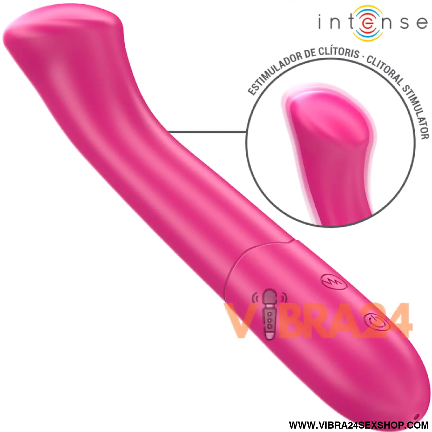 INTENSE - PATY VIBRADOR 19 CM FLEXÍVEL 10 VIBRAÇÕES MODELO 2 ROSA