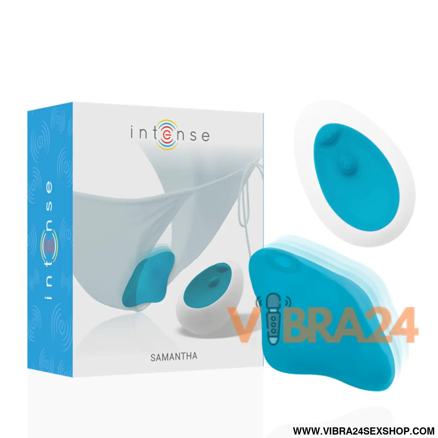 INTENSE - SAMANTHA PANTIE CONTROLE REMOTO AZUL