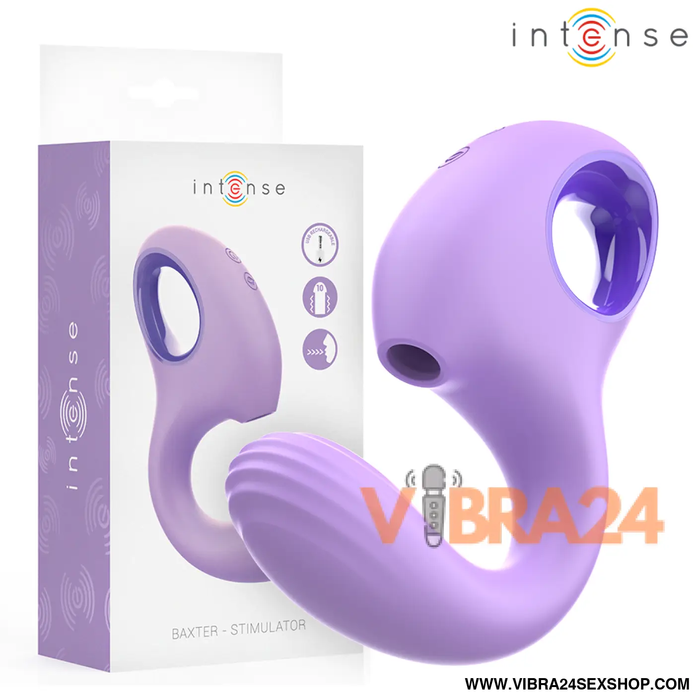 INTENSE - VIBRADOR E ESTIMULADOR BAXTER VIOLET