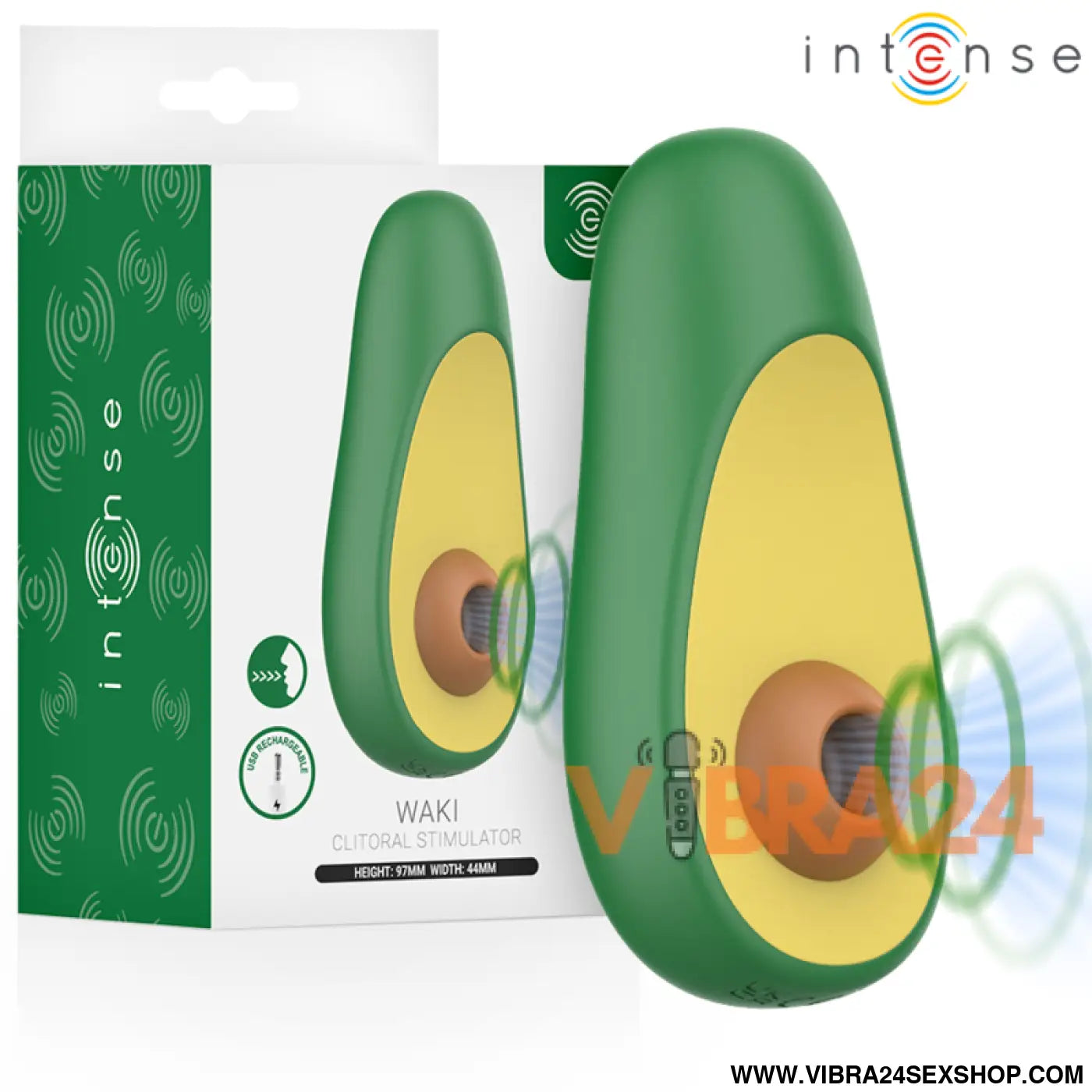 INTENSE - WAKI ABACATE ESTIMULADOR DE SUCÇÃO CLITORIAL