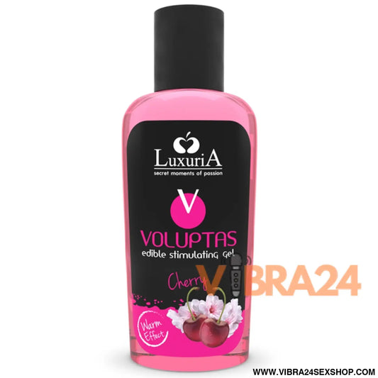 INTIMATELINE LUXURIA - VOLUPTAS GEL DE MASSAGEM COMESTÍVEL EFEITO AQUECEDOR - CEREJA 100 ML
