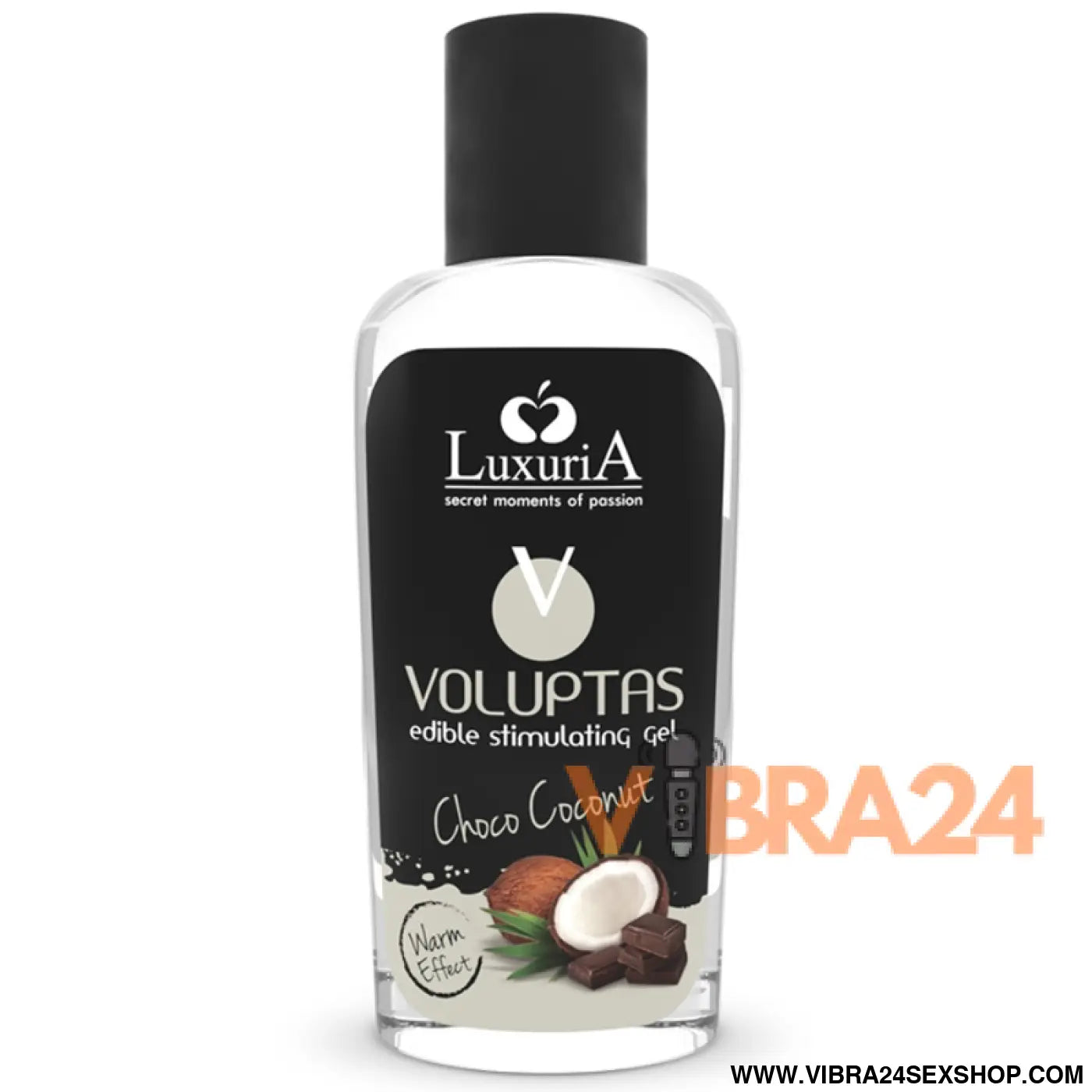 INTIMATELINE LUXURIA - VOLUPTAS GEL DE MASSAGEM COMESTÍVEL EFEITO AQUECEDOR - COCO E CREME 100 ML