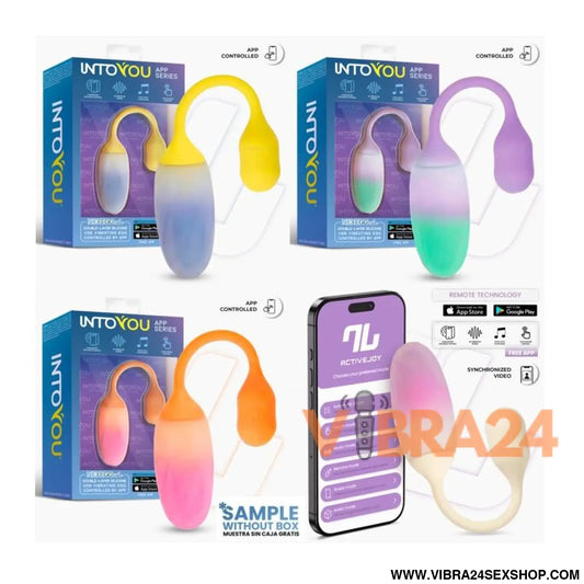 Intoyou APP Series – Pack 3 + 1 NexEgg Vibe: Ovos Vibratórios com Silicone Dupla Camada e Controle por para Prazer