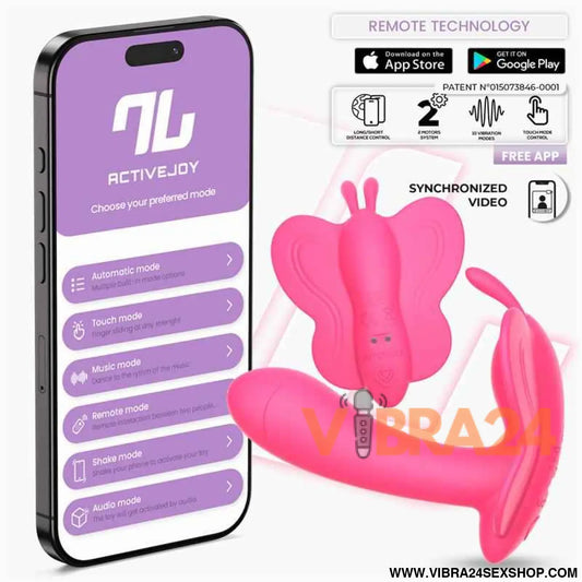 Intoyou App Series – Wingy: Vibrador Borboleta com Design Ergonómico 2 Motores e Controlo por para Prazer Conectado