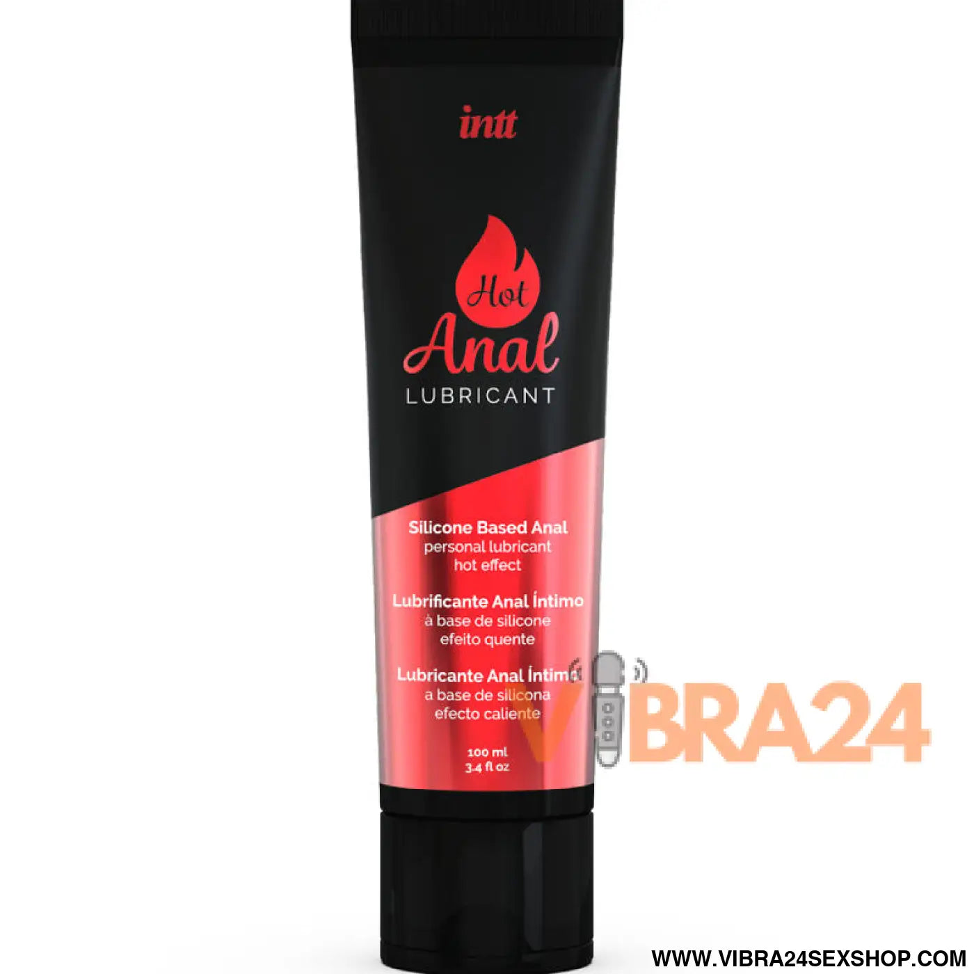 INTT LUBRICANTS - LUBRIFICANTE ANAL ÍNTIMO À BASE DE SILICONE COM EFEITO AQUECIMENTO