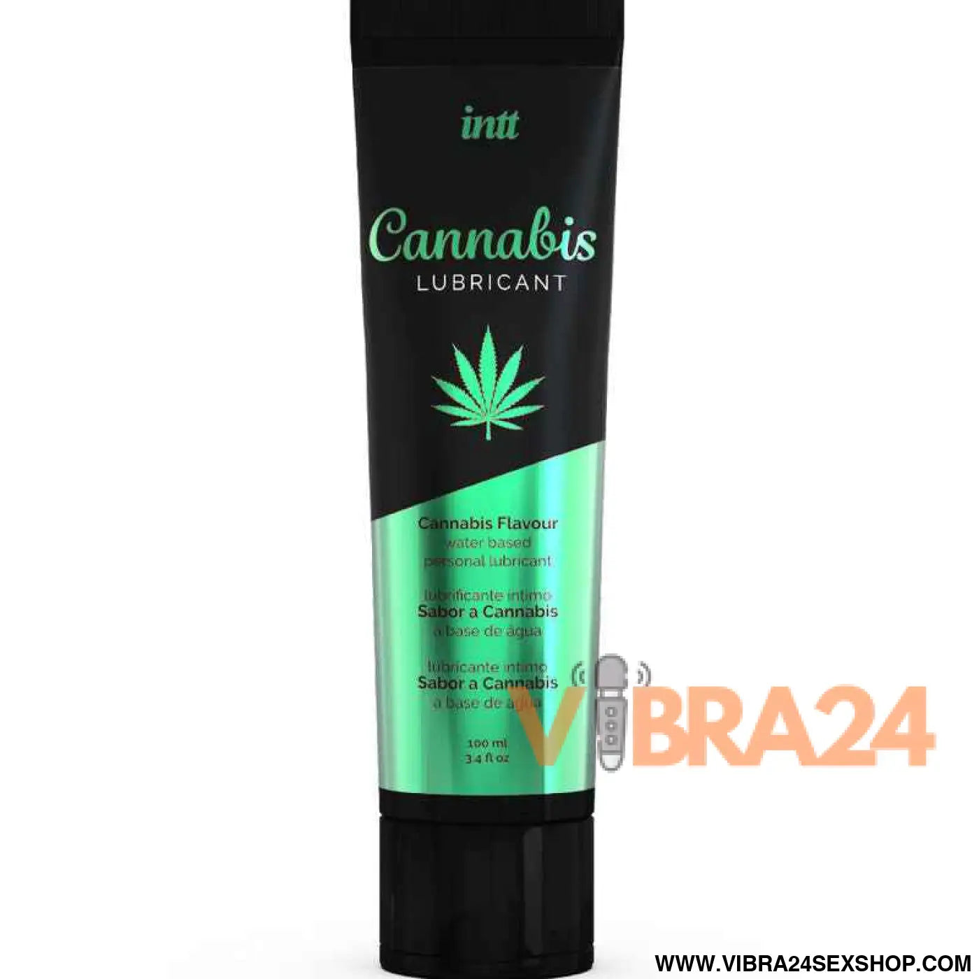 INTT LUBRICANTS - LUBRIFICANTE ÍNTIMO À BASE DE ÁGUA COM SABOR CANNABIS