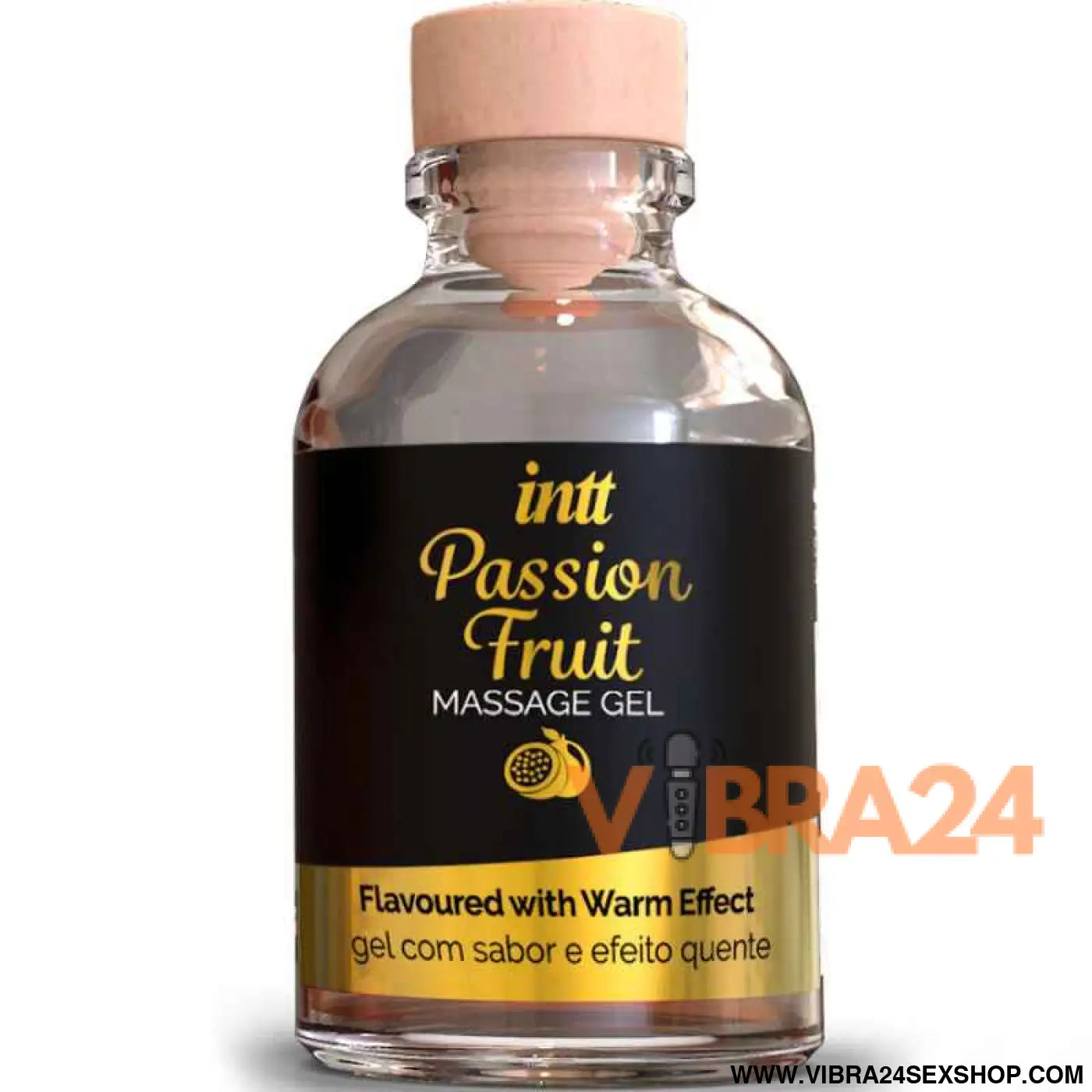 INTT MASSAGE & ORAL SEX - GEL DE MASSAGEM COM SABOR MARACUJÁ EFEITO CALOR