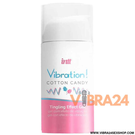 INTT - PODEROSO ESTIMULANTE ÍNTIMO ALGODÃO DOCE GEL VIBRADOR LÍQUIDO 15 ML