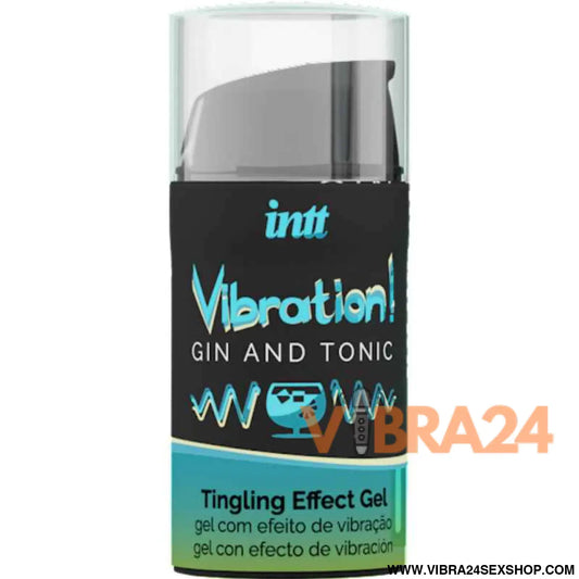 INTT - PODEROSO ESTIMULANTE ÍNTIMO LÍQUIDO VIBRADOR GEL GIN & TÔNICO 15ML