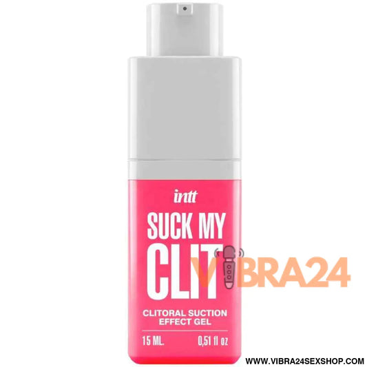 INTT - SUCK MY CLIT GEL COM EFEITO DE SUCÇÃO MORANGO SILVESTRE 15 ML