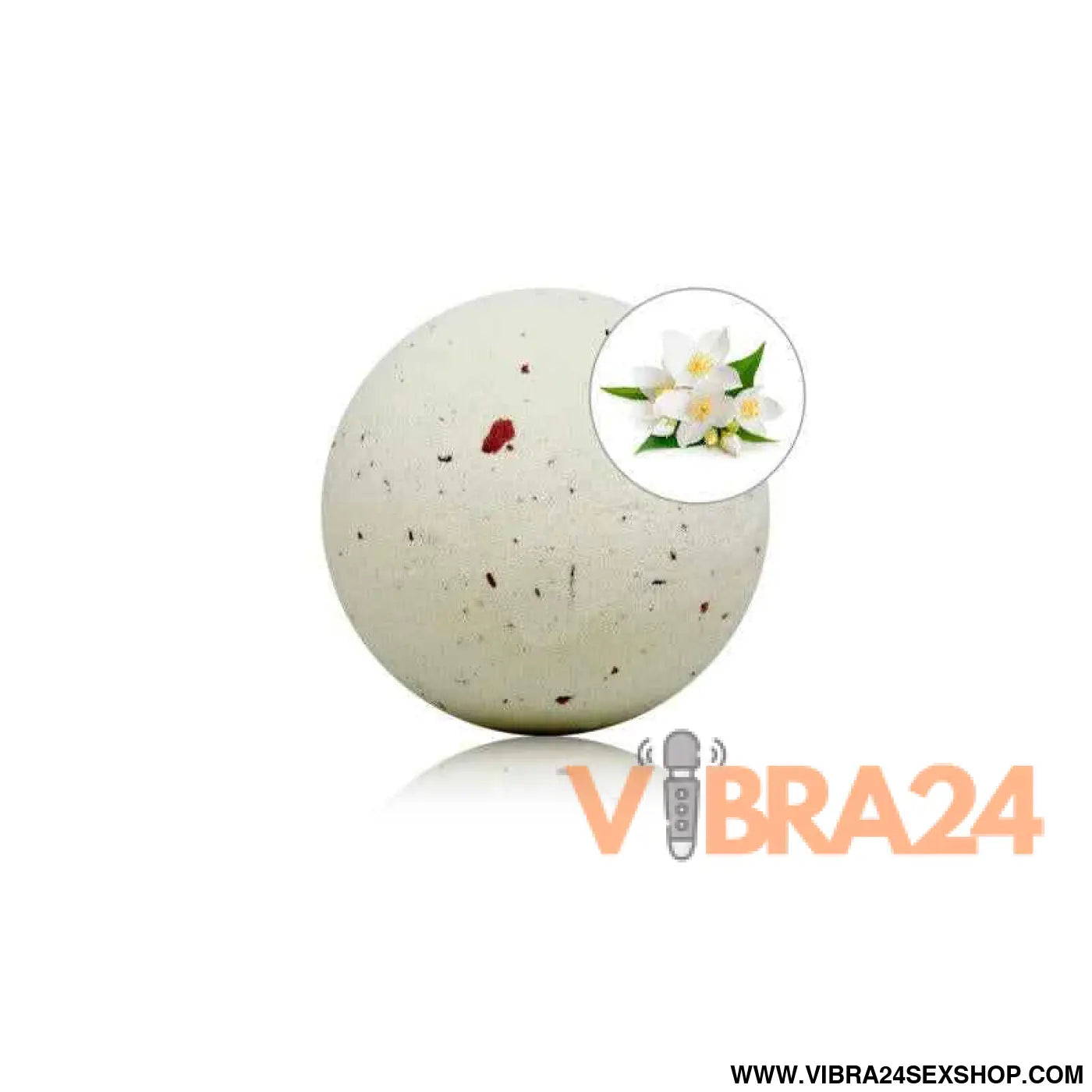 Jasmine Aroma Bath Bomb with Rose Petals 150 gr
