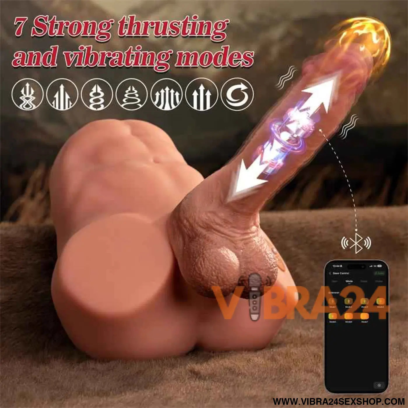 Jonah Semi Torso with Detachable Dildo Thrusting and APP 3.48 kg