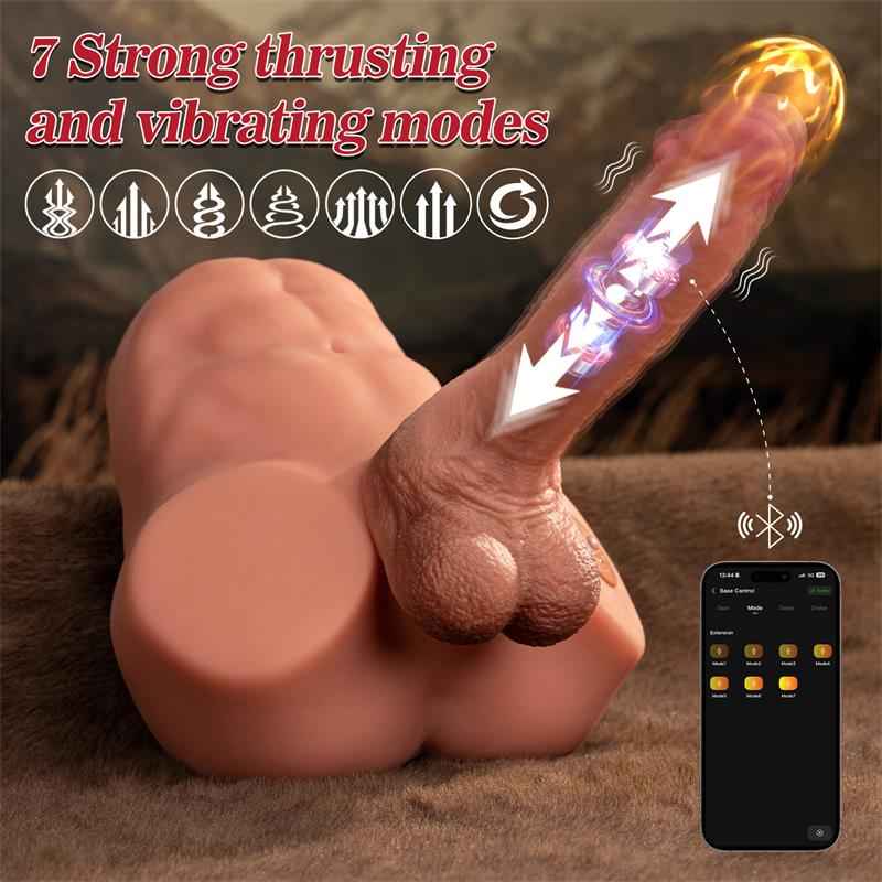 Jonah Semi Torso with Detachable Dildo, Thrusting and APP 3.48 kg