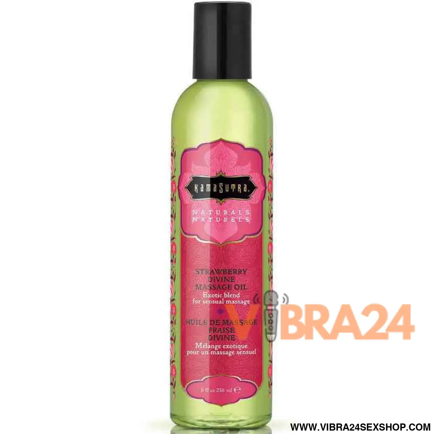 KAMASUTRA - ÓLEO DE MASSAGEM MORANGO DIVINO NATURALS 236ML