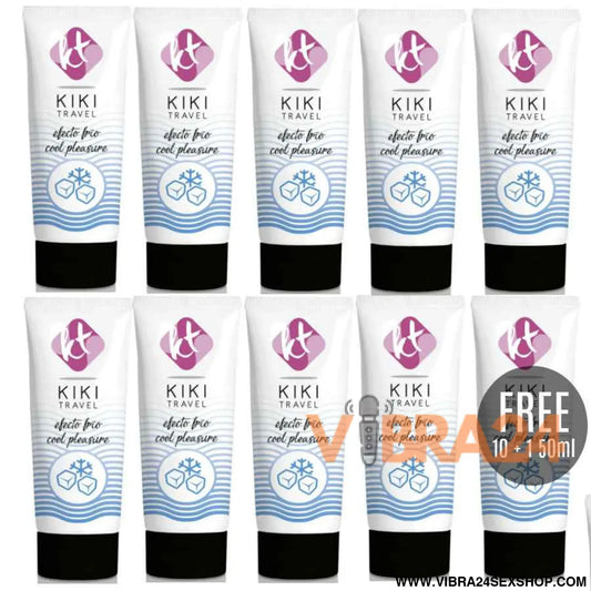 KIKÍ TRAVEL - LUBRIFICANTE DE EFEITO REFRIGERAÇÃO 50 ML 10 + 1 GRÁTIS