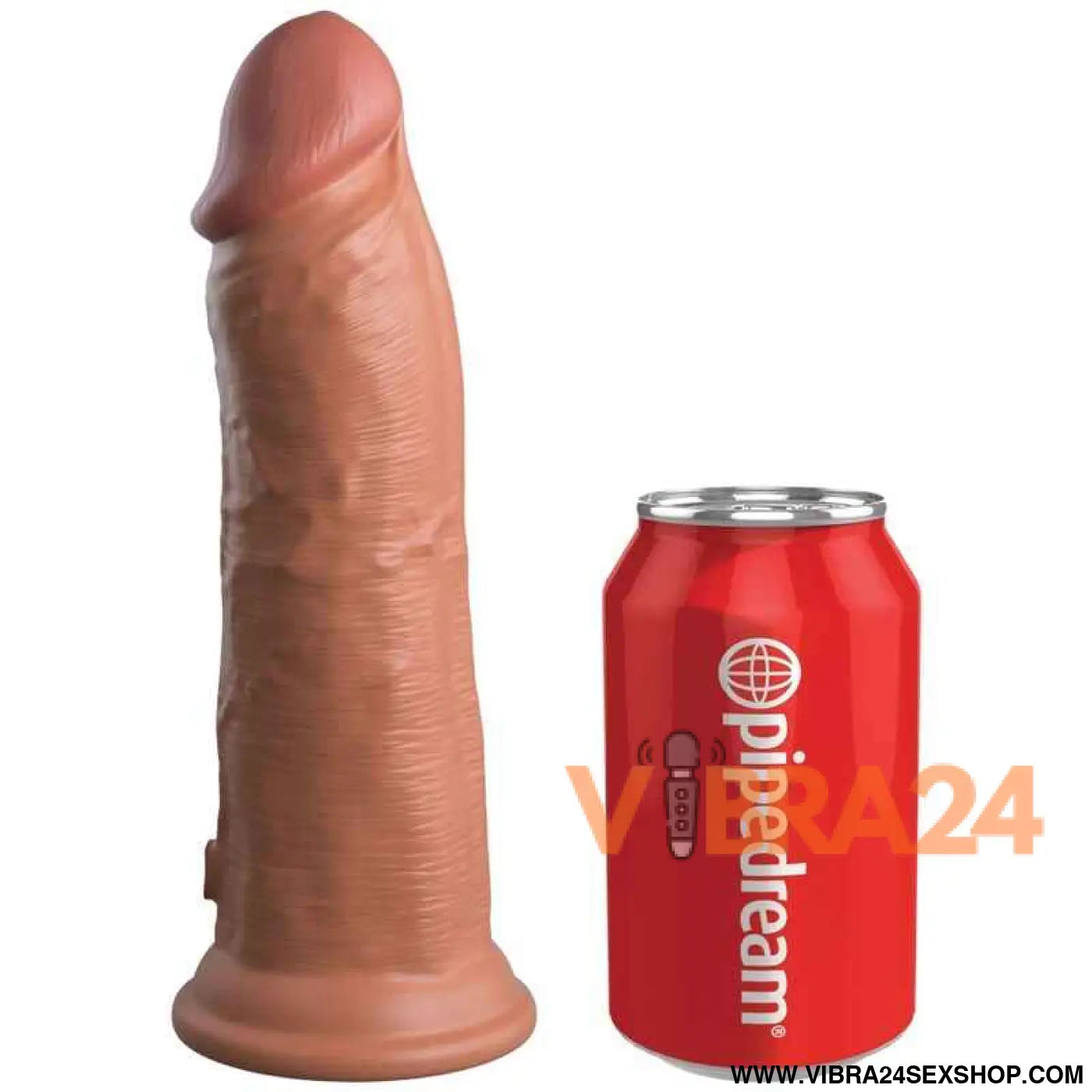 KING COCK - ELITE DILDO DE SILICONE REALISTA 20.3 CM CARAMELO