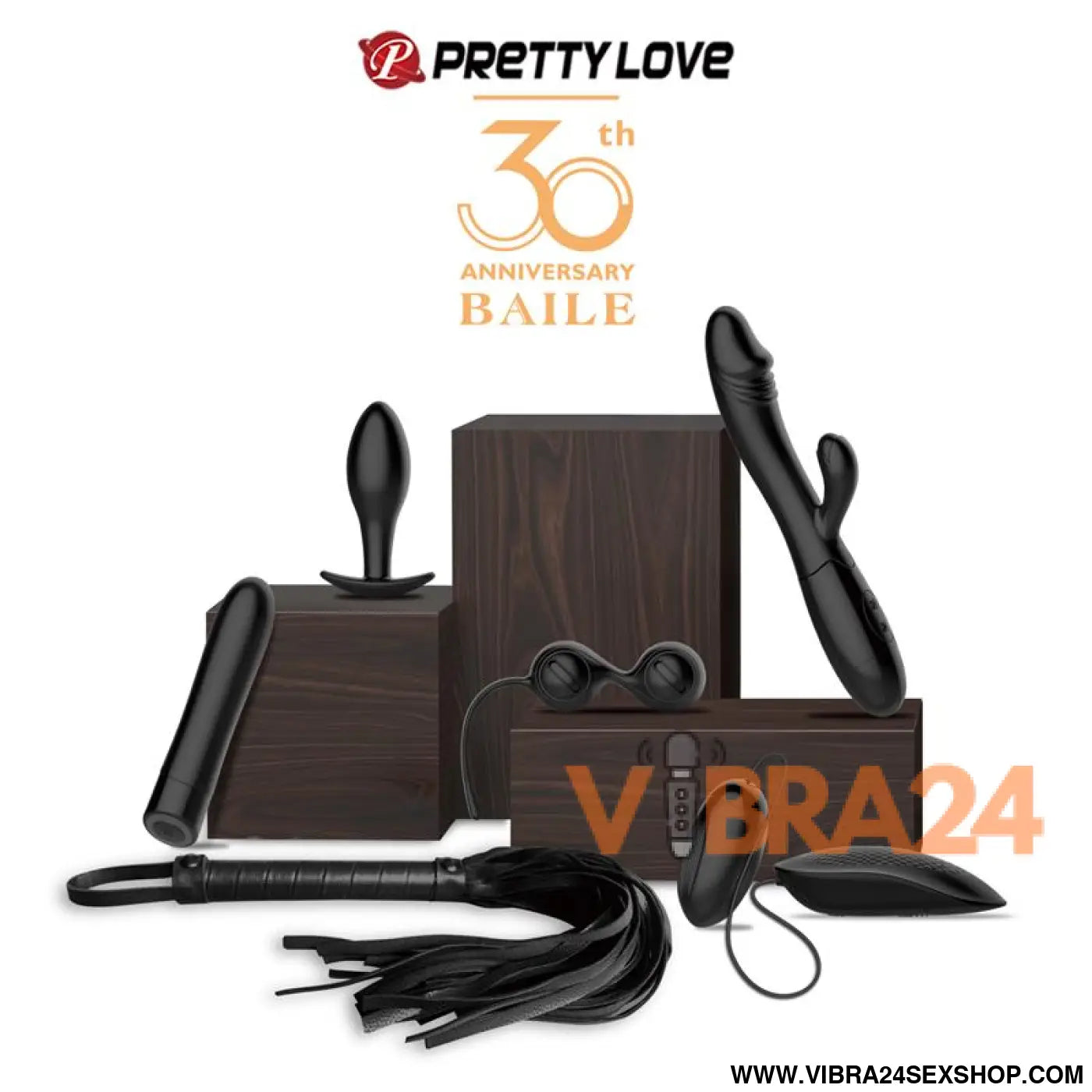 Kit 30 Anos com Vibrador Cereja Snappy e Estimulador Sampson