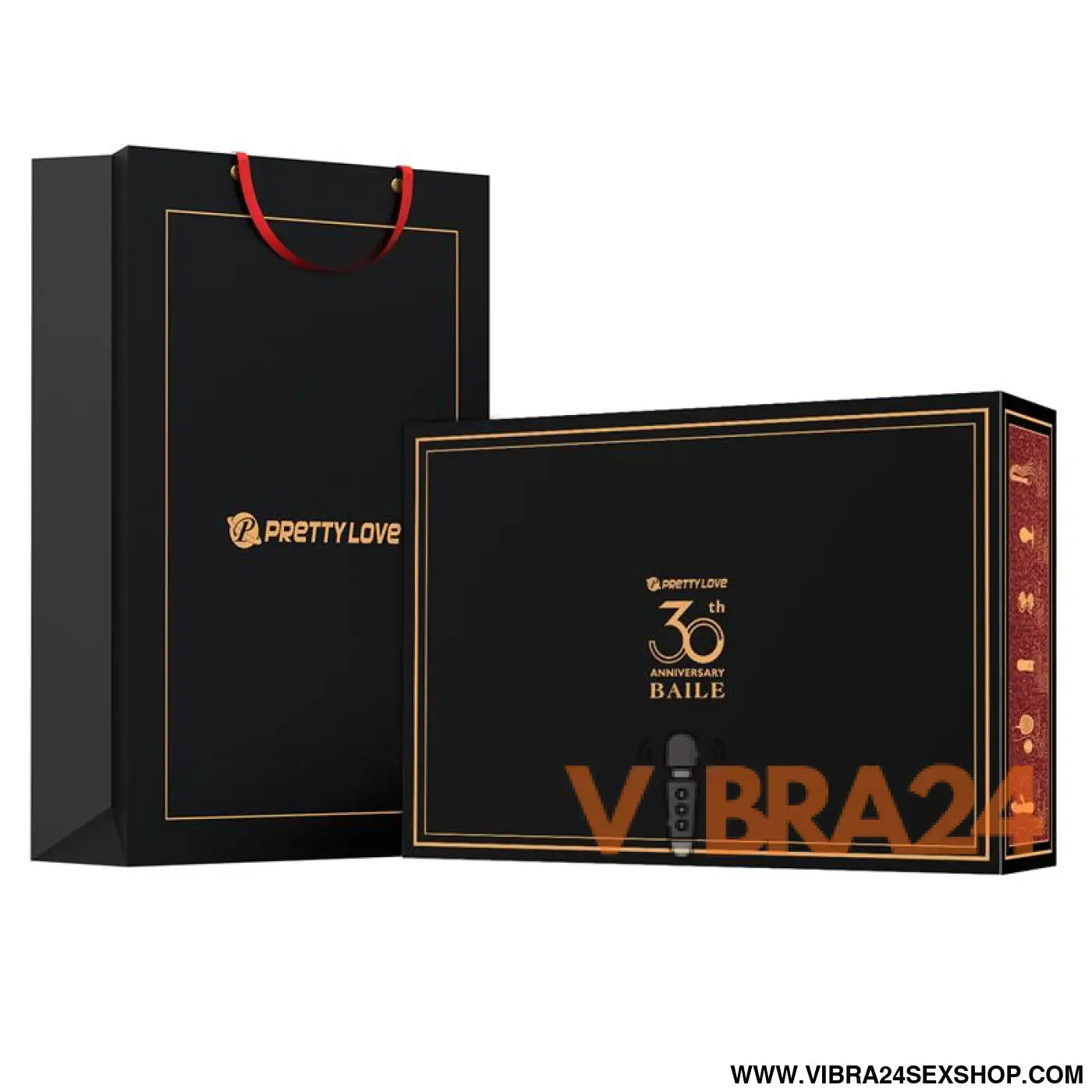 Kit 30 Anos com Vibrador Cereja Snappy e Estimulador Sampson