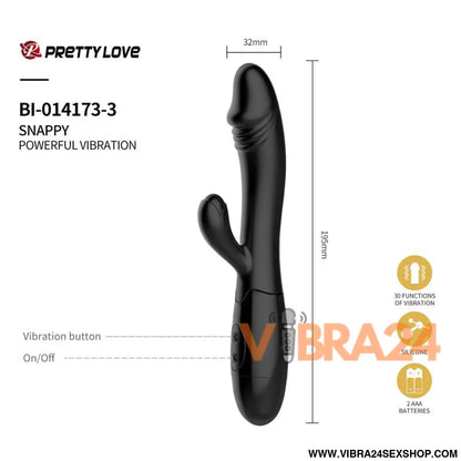 Kit 30 Anos com Vibrador Cereja Snappy e Estimulador Sampson