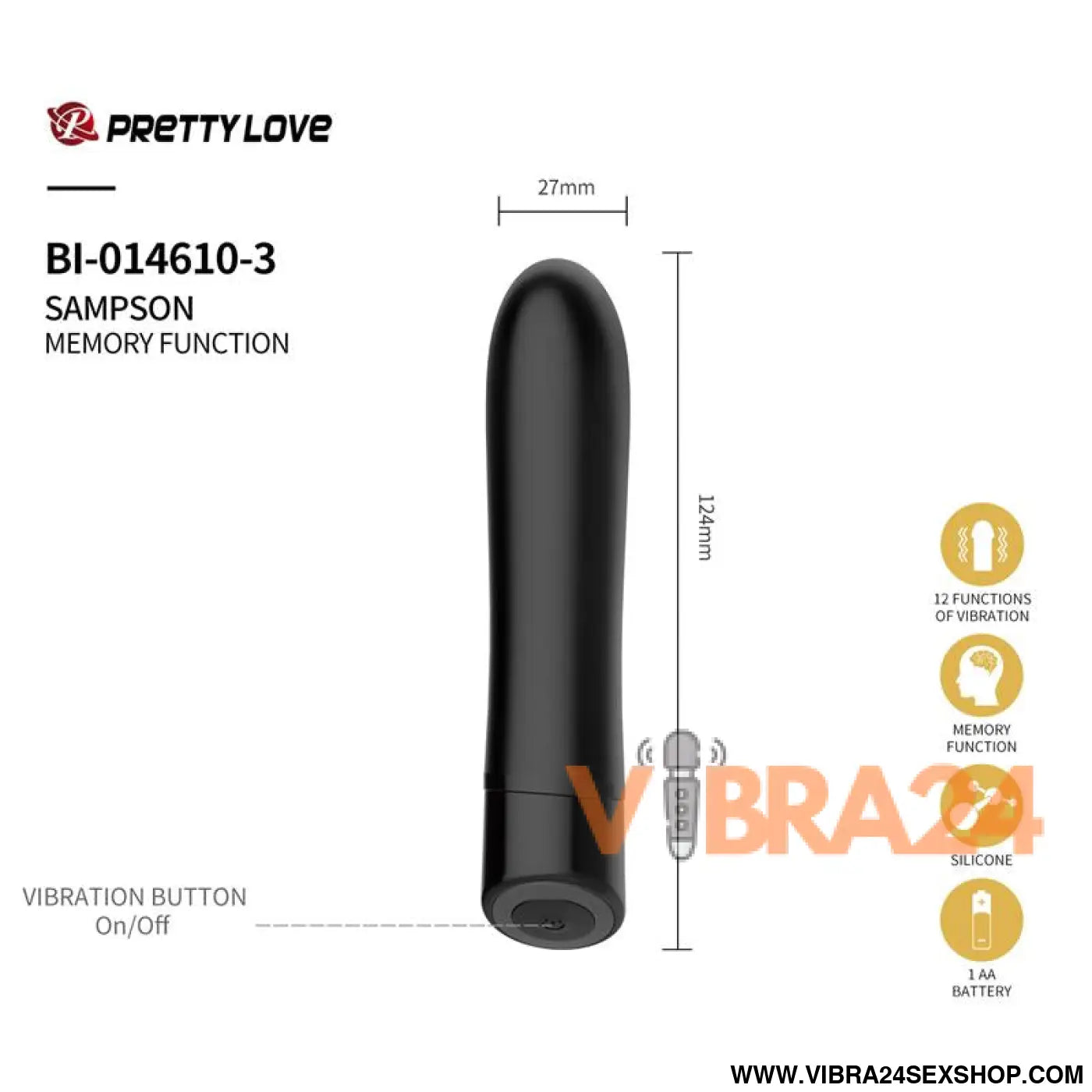 Kit 30 Anos com Vibrador Cereja Snappy e Estimulador Sampson