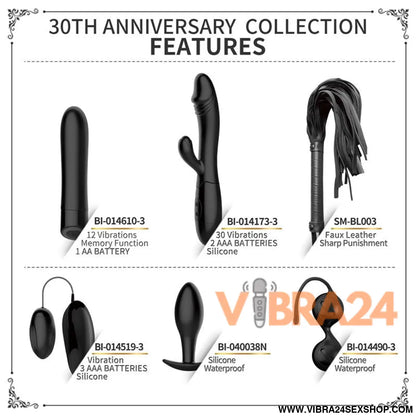 Kit 30 Anos com Vibrador Cereja Snappy e Estimulador Sampson