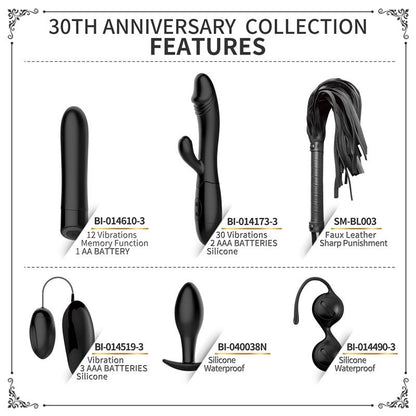 Kit 30 Anos com Vibrador Cereja Snappy e Estimulador Sampson
