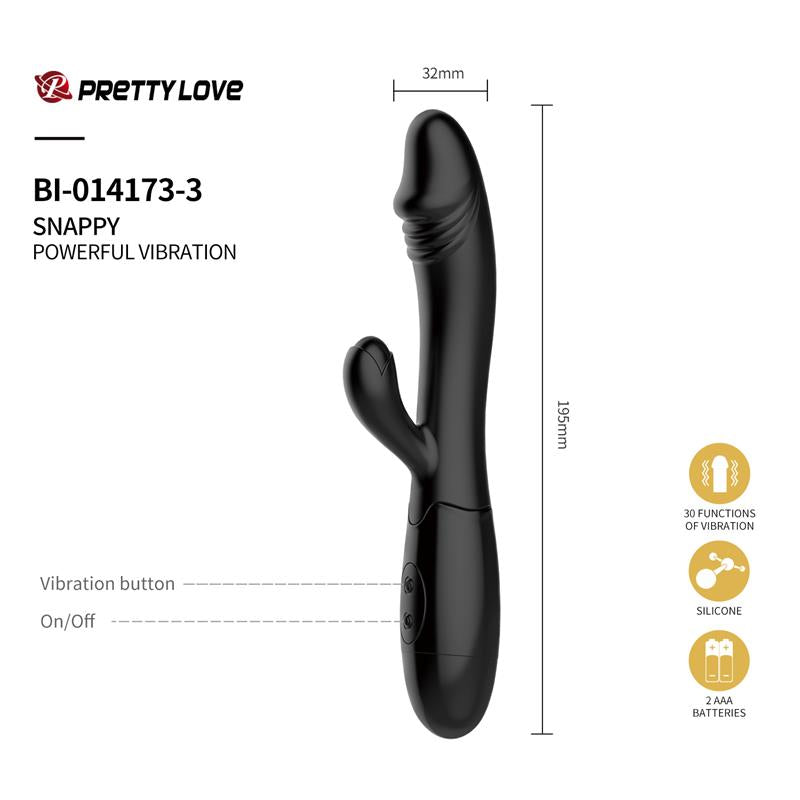Kit 30 Anos com Vibrador Cereja Snappy e Estimulador Sampson