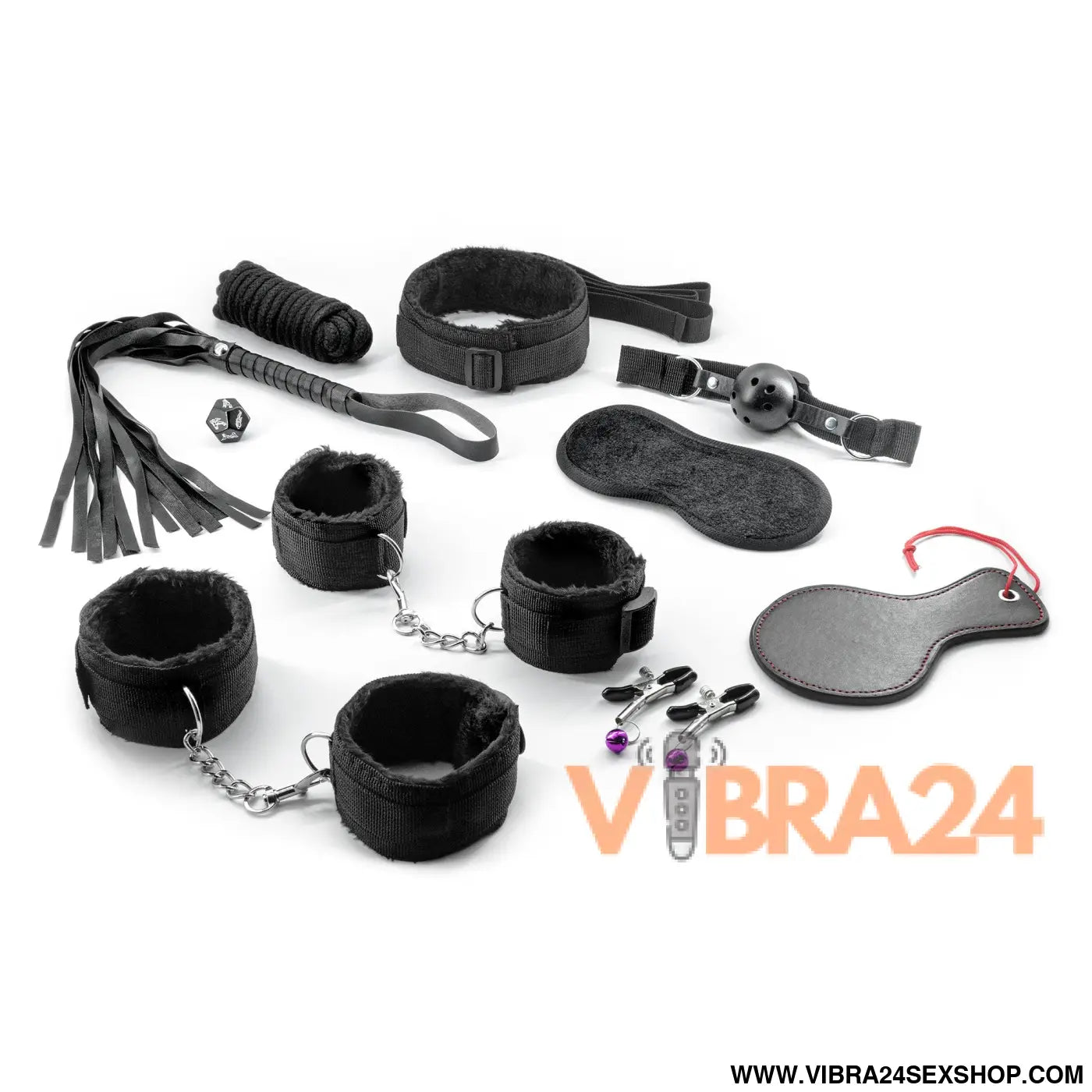 KIT BONDAGE MASTER & CUMMANDER COM 11 PEÇAS CRUSHIOUS