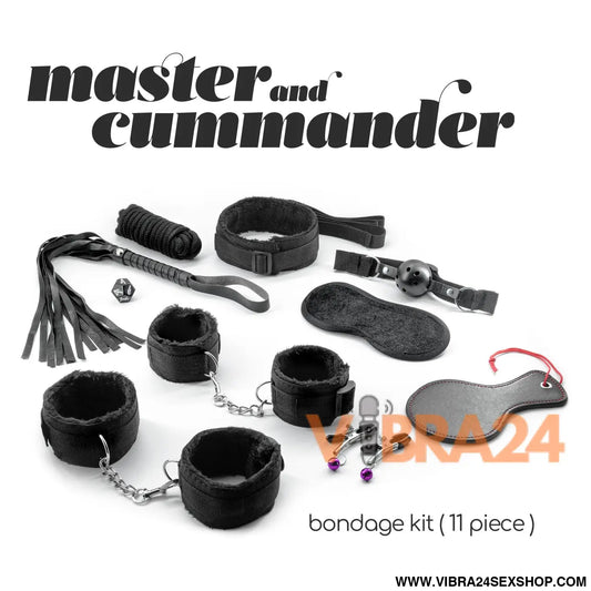 KIT BONDAGE MASTER & CUMMANDER COM 11 PEÇAS CRUSHIOUS