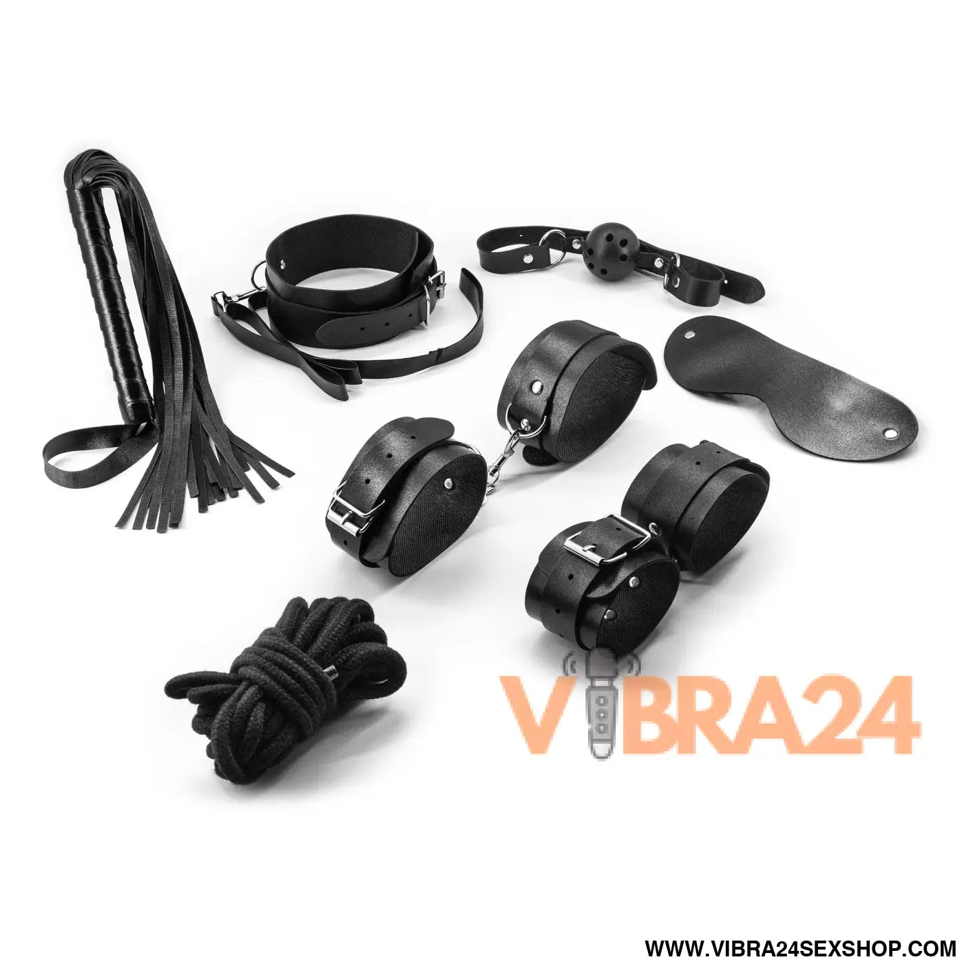 KIT BONDAGE PUNISHER COM 8 PEÇAS CRUSHIOUS