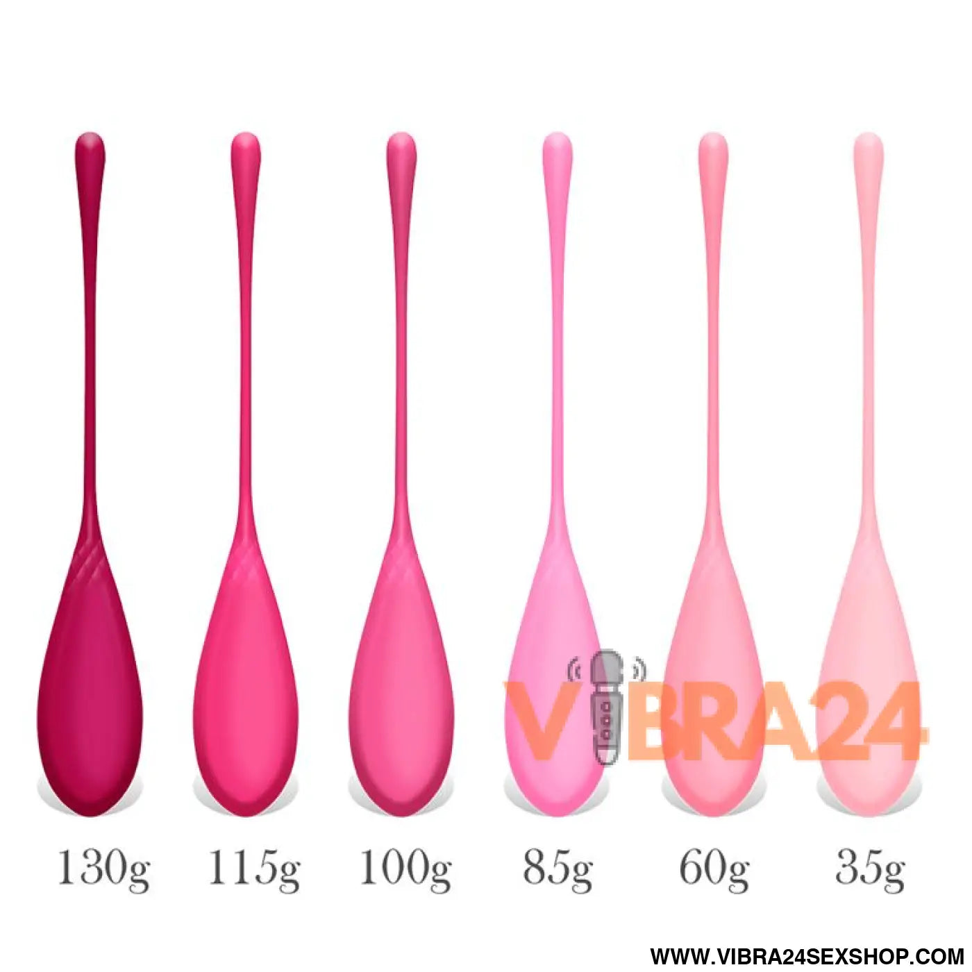 Kit de 6 bolas kegel silicone para o pavimento pélvico Adalet