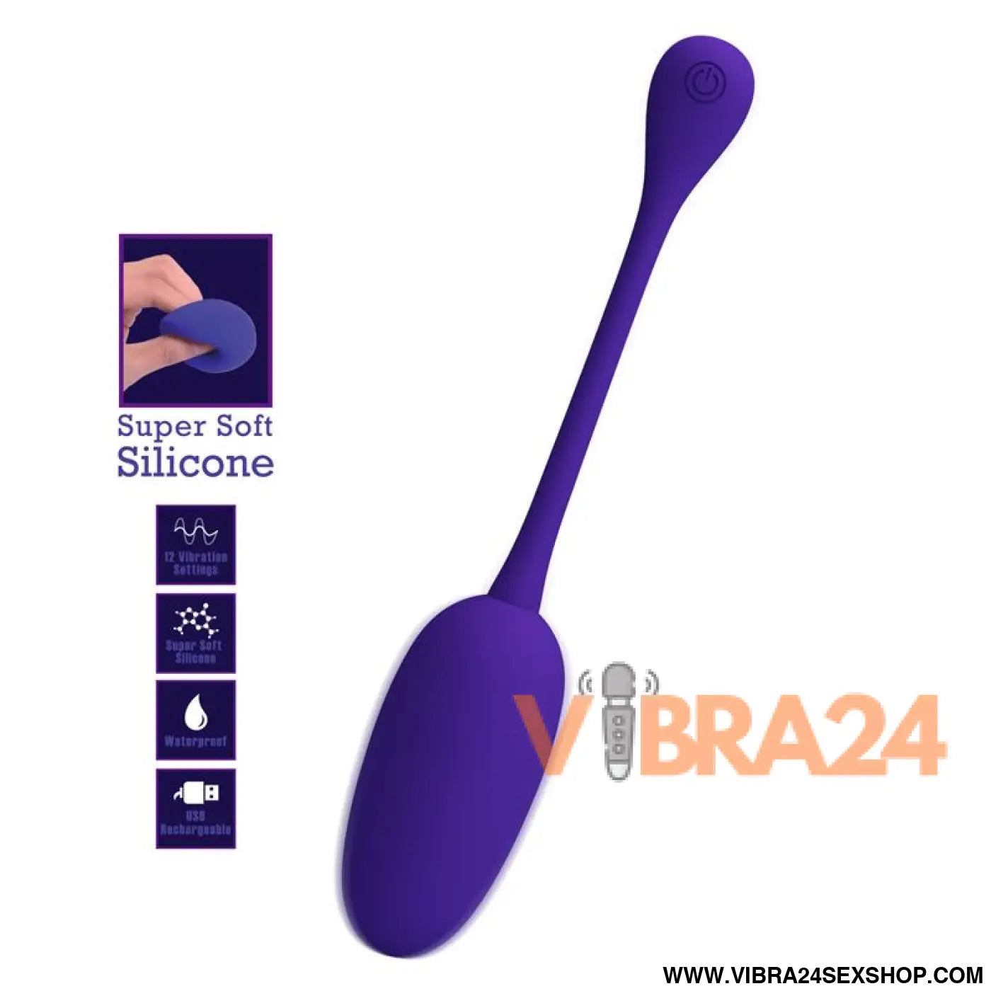 Knucker Vibrating Egg Purple