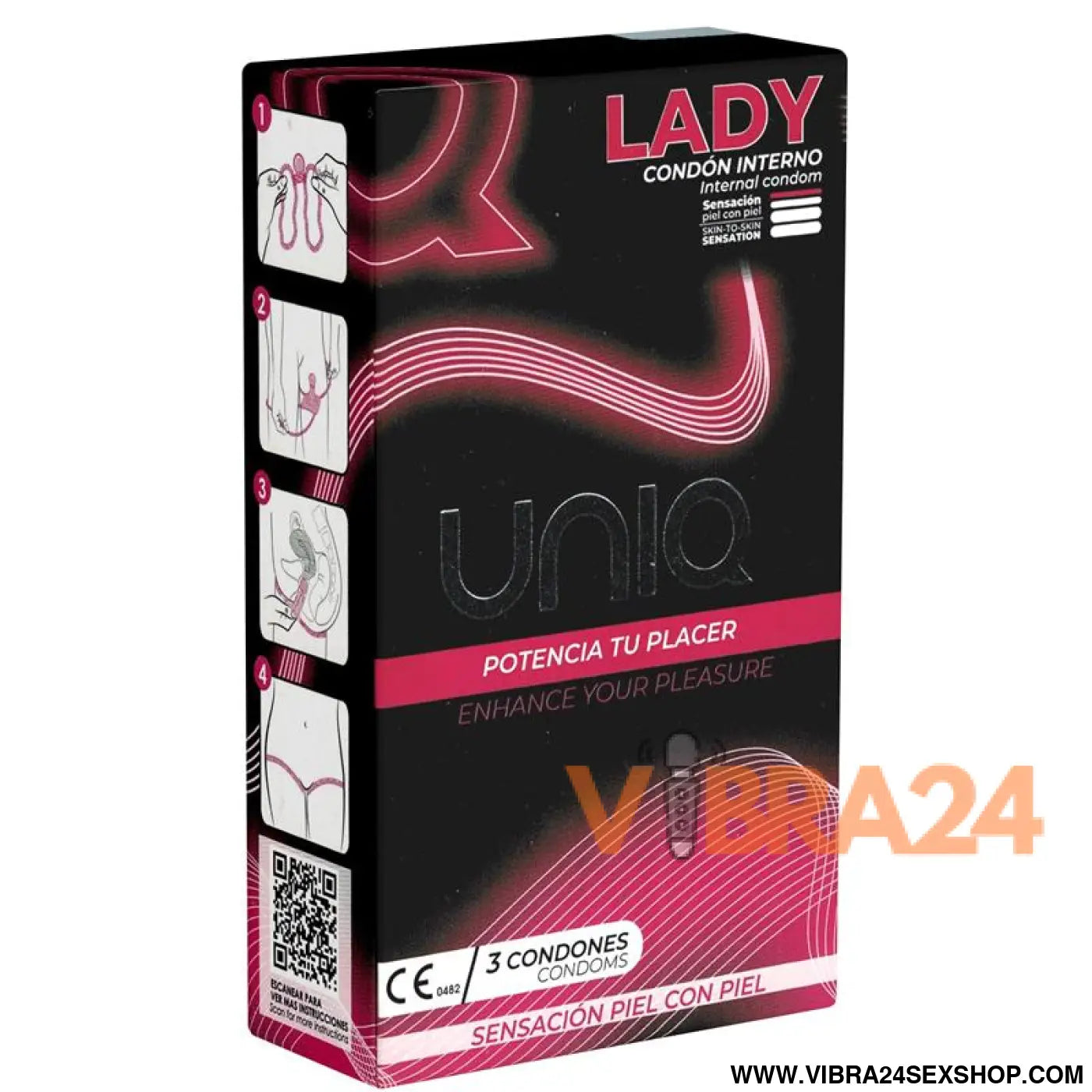 Lady Female Condoms No Latex 3 pcs