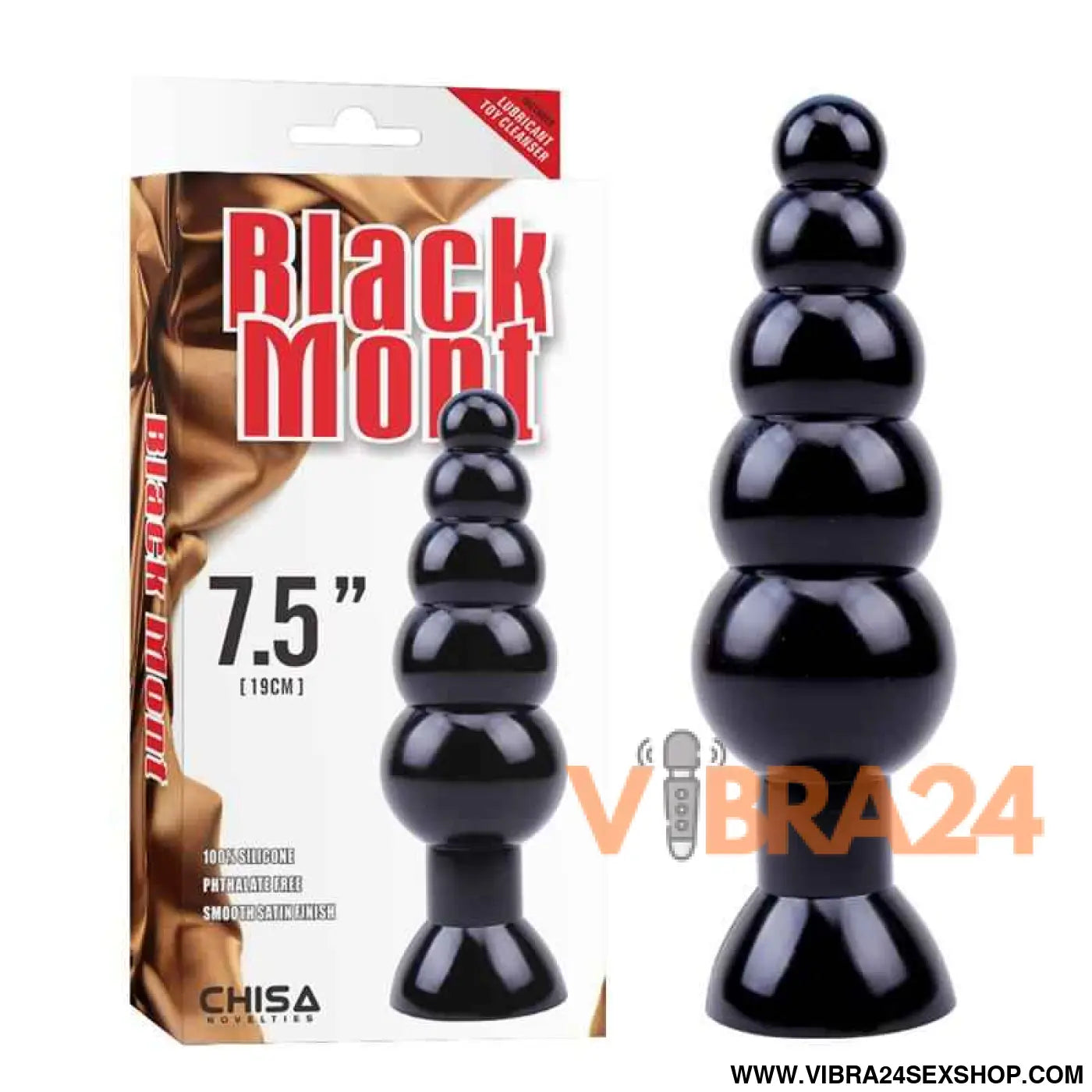 Large Anal Bead 7.2 Black