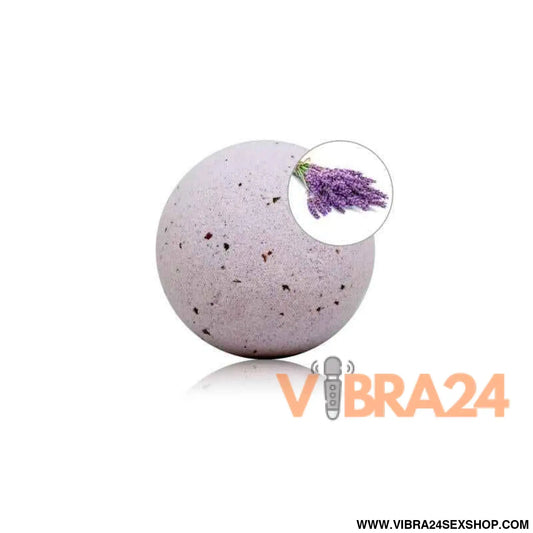 Lavender Aroma Bath Bomb with Rose Petals 140 gr
