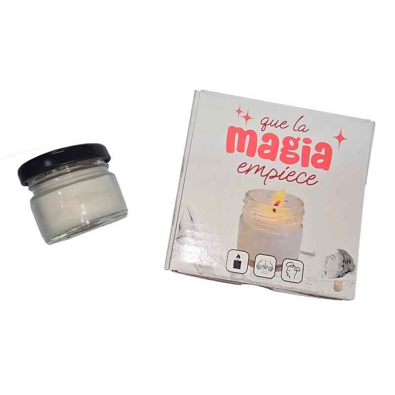lavender-scented massage candle