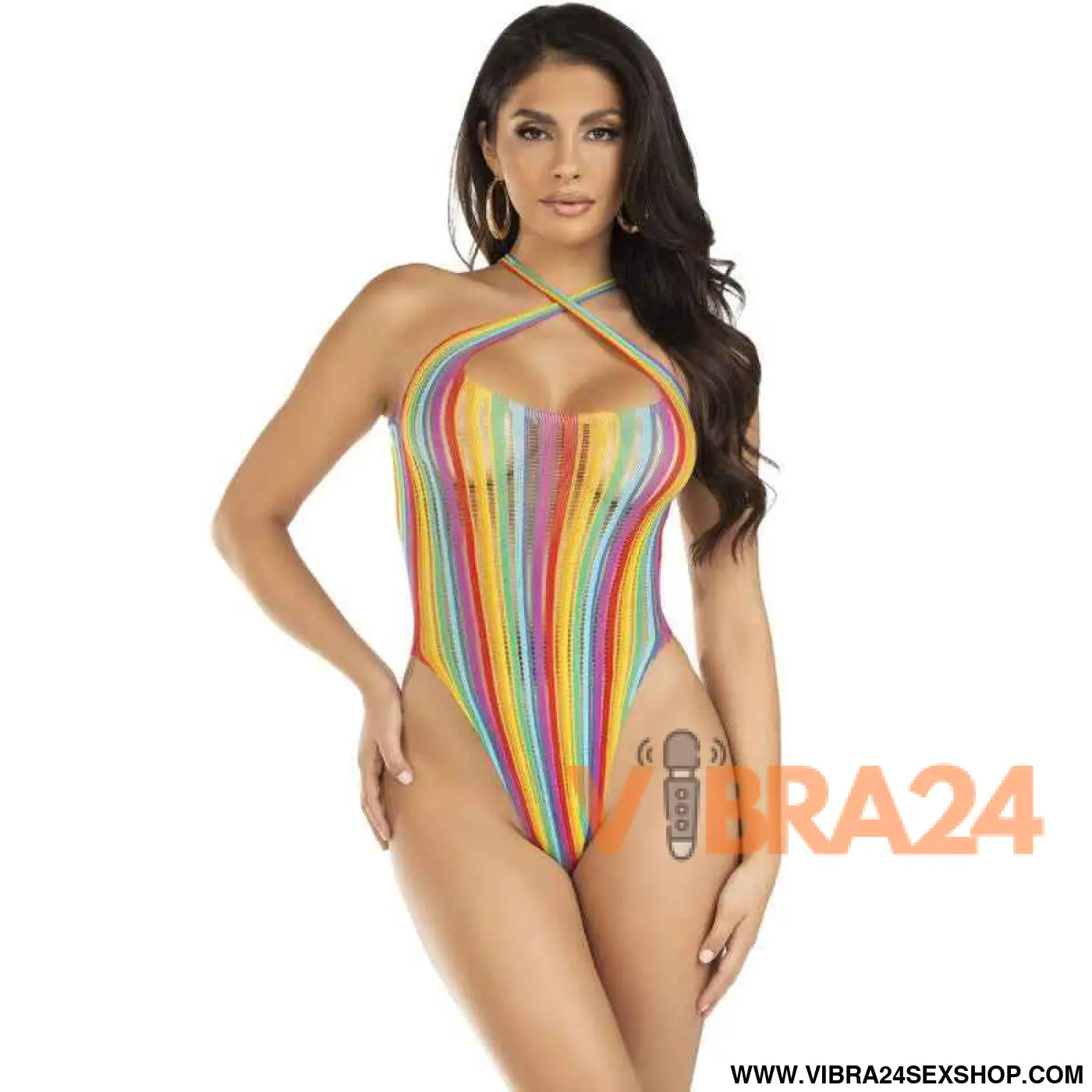 LEG AVENUE - BODYSUIT CROSS MULTICOLOR