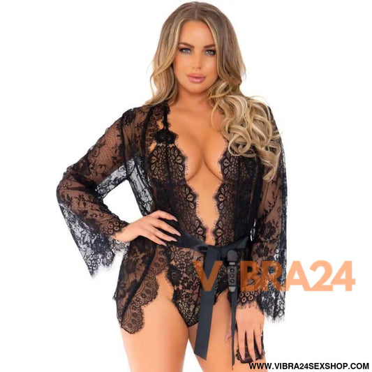 LEG AVENUE - CONJUNTO DE TEDDY E ROBE L