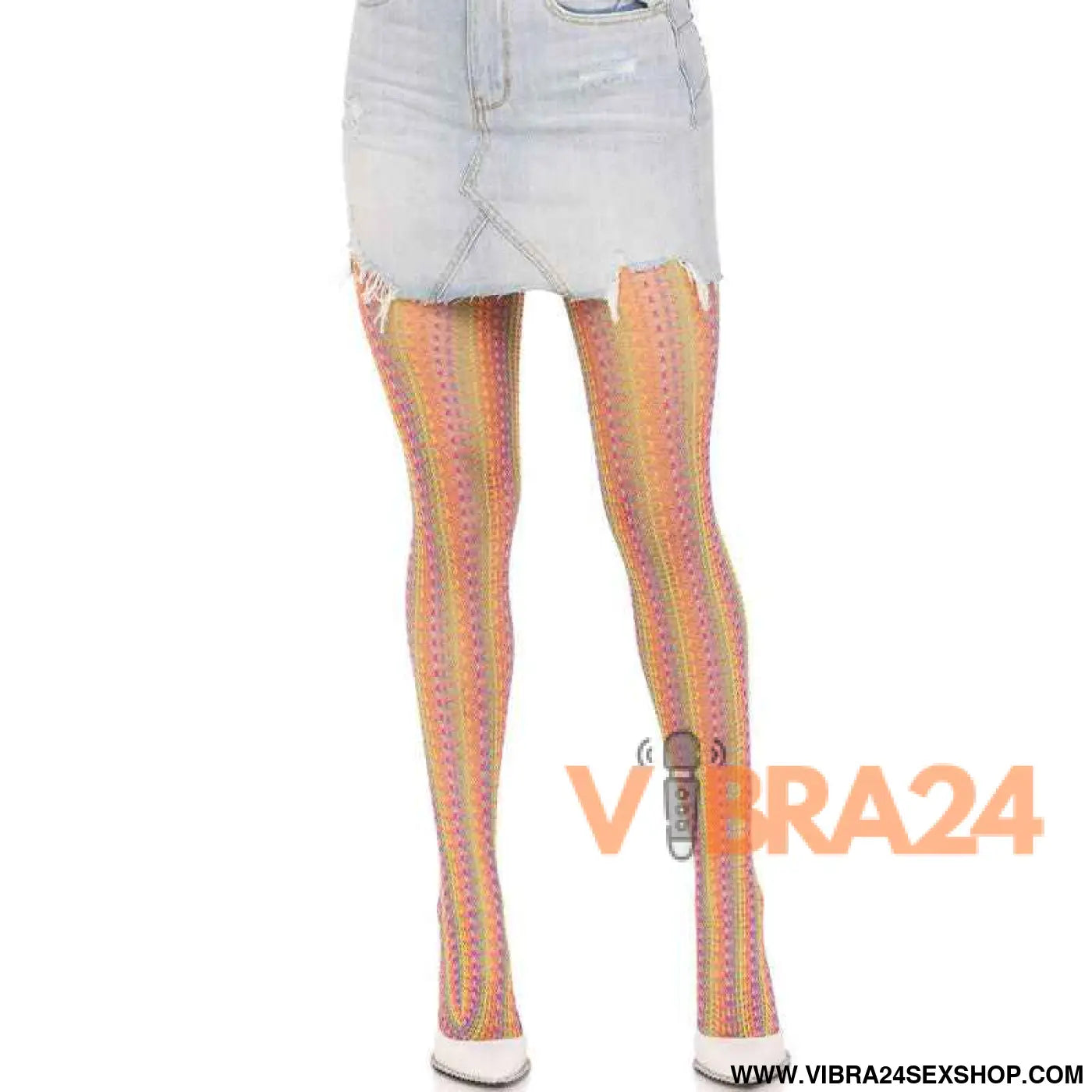 LEG AVENUE - MEIAS DE CROCHÊ MULTICOLOR