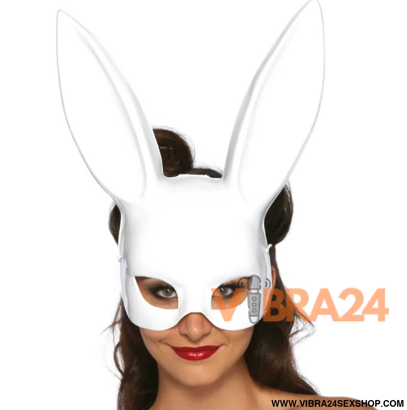 LEG AVENUE - MSCARA DE COELHO MASQUERADE BRANCA