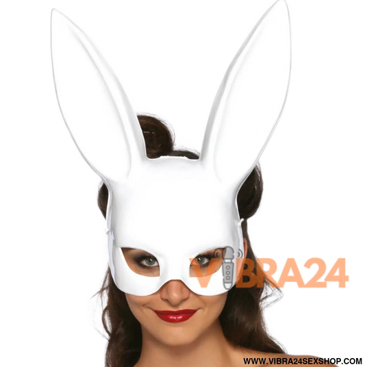 LEG AVENUE - MSCARA DE COELHO MASQUERADE BRANCA