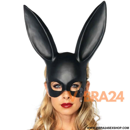 LEG AVENUE - MSCARA DE COELHO MASQUERADE PRETA