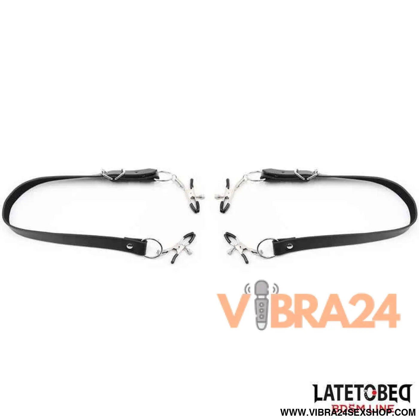 Leg Bondage Strap with Clitoris Clamps