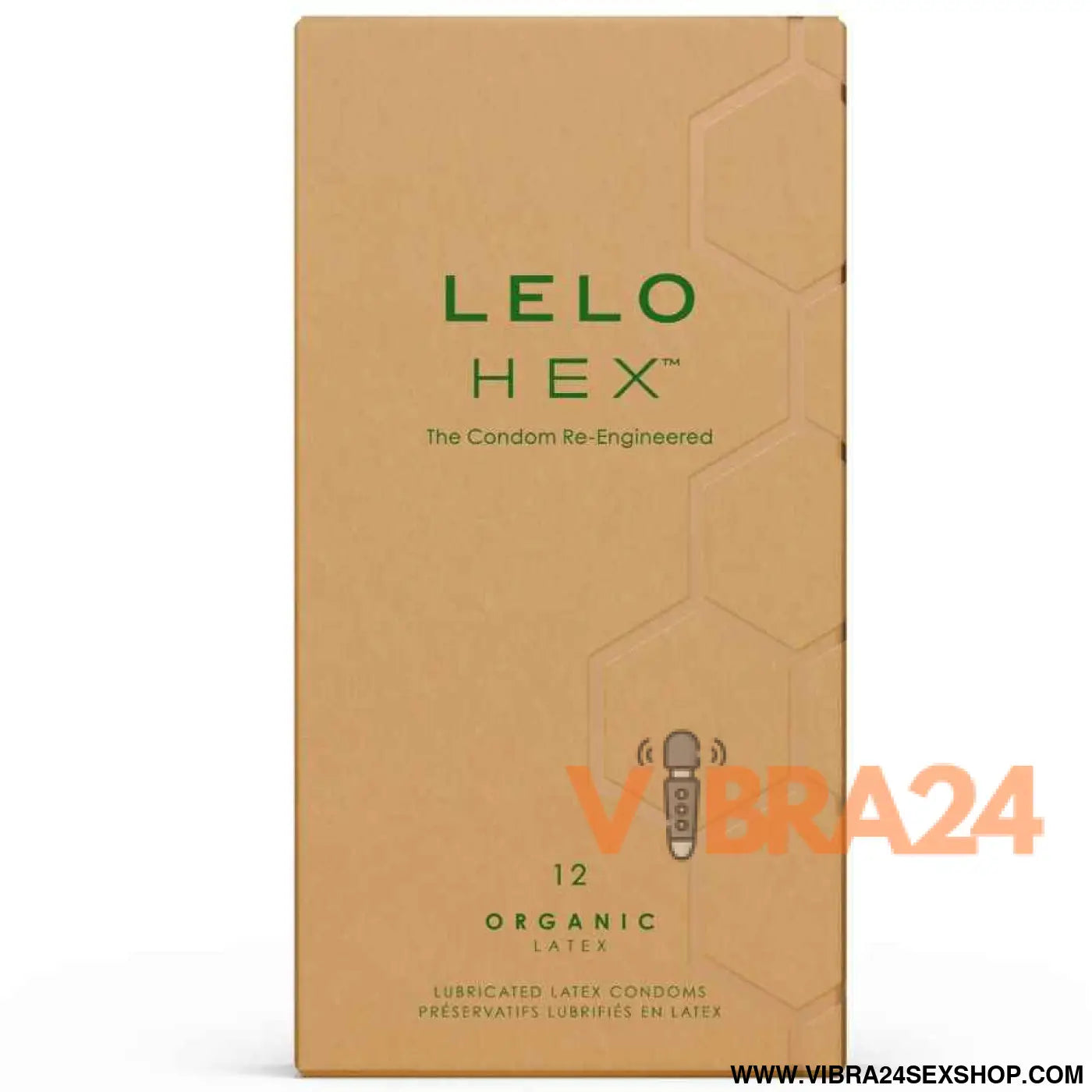 LELO - CAIXA DE PRESERVATIVOS ORGÂNICOS HEX 12 UNIDADES