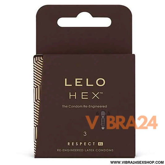 LELO HEX CONDOMS RESPECT XL 3 PACK