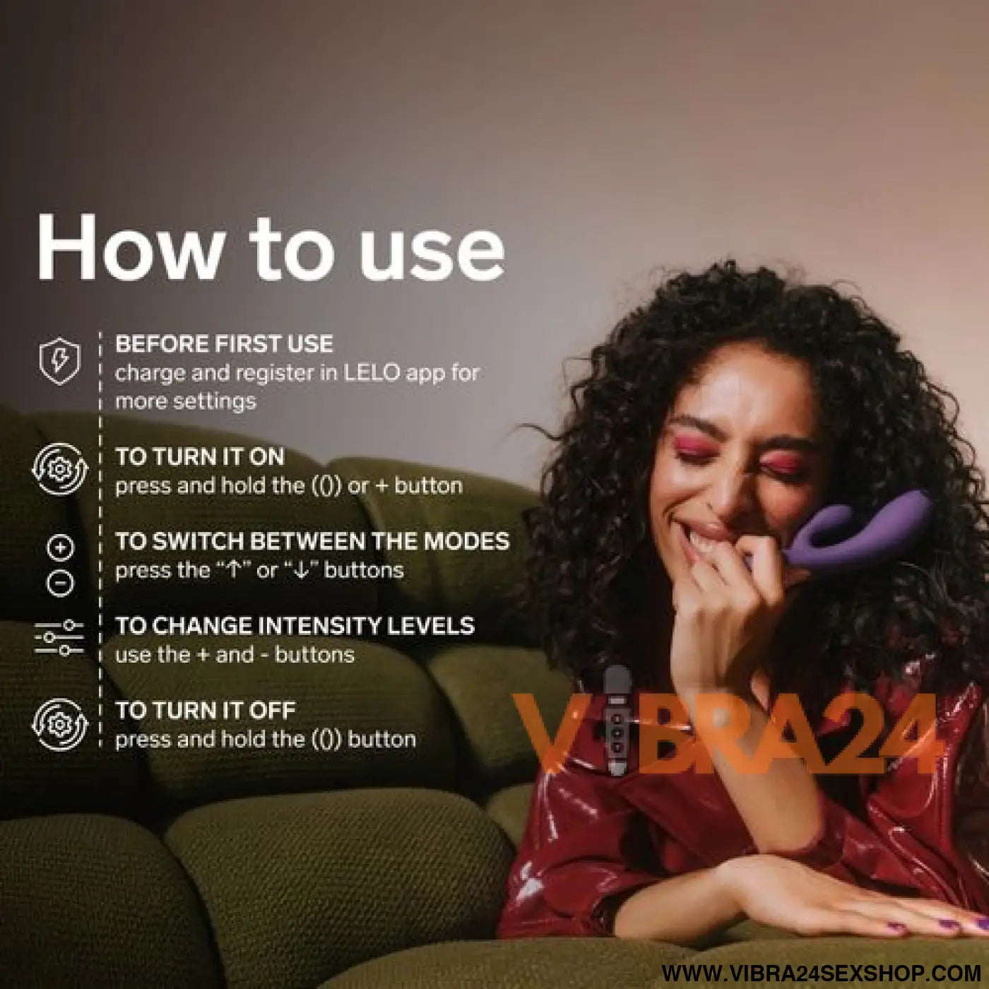 LELO - INA THRUST RABBIT VIBRADOR DE EMPURRA ROXO